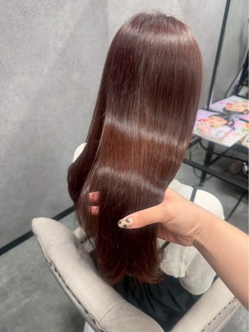 【‎🤍カラー同時🤍】カラー+縮毛矯正＋カット（プレミアム縮毛矯正）💖✨️の写真