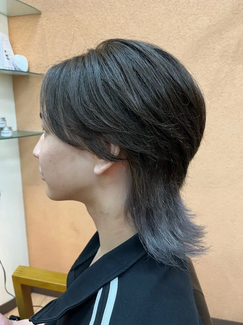 カラー メンズ メンズウルフカット ウルフカット ⚡️カットモデル募集 本田誠也⚡️のヘアスタイル