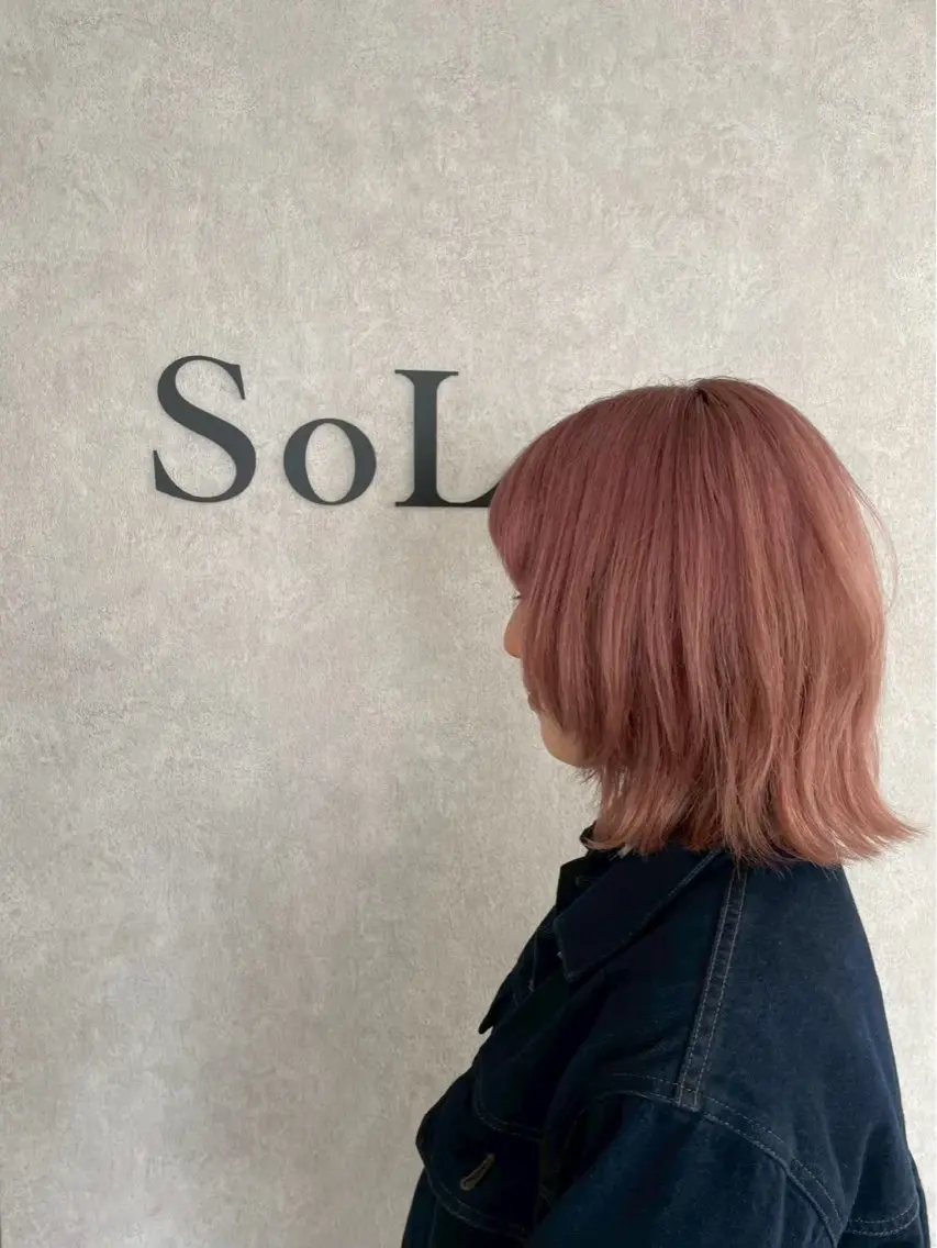 ミディアム カット ヘアカラー トリートメント SoL【橋本】 ソルのヘアスタイル