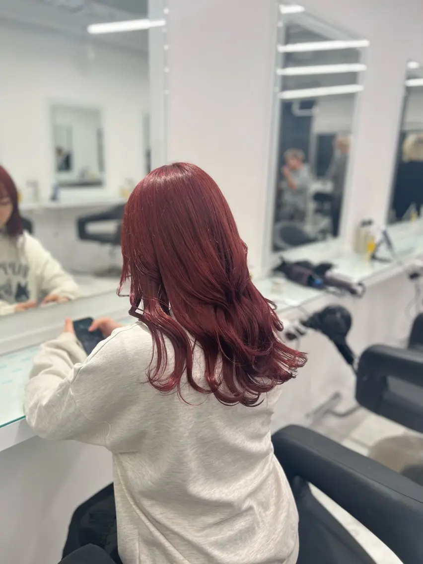 カラー ヘアカラー トリートメント ヘッドスパ ヘアセット ブリーチなし透明感 💗RYOTAのヘアスタイル