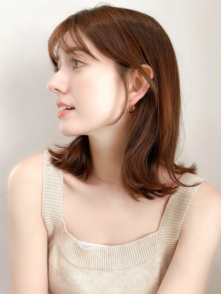 ミディアム カラー ブリーチ ケアブリーチ ダブルカラー ハイライトカラー イルミナカラー ヘアカラー 美髪コンシェルジュ✨ kyousukeのヘアスタイル