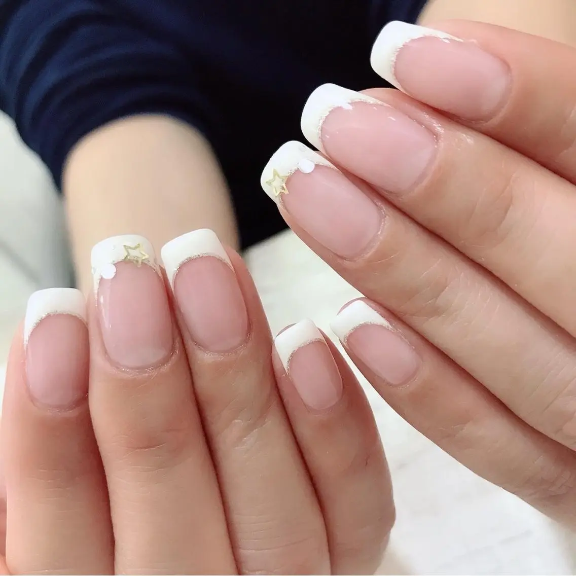 ネイル フレンチネイル ハンドネイル Jeremy ♡ HARUKAのネイルデザイン