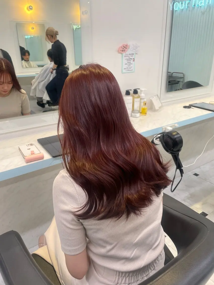 ロング ヘアカラー トリートメント 🤍ワンホンヘア 🤍Rikuto🤍のヘアスタイル