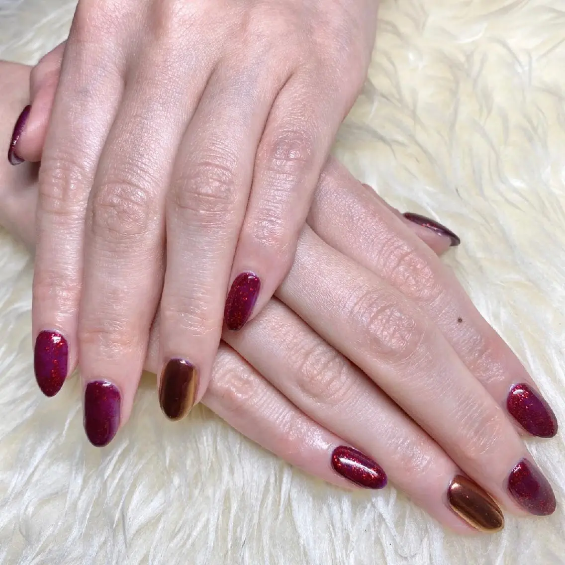 ネイル ミラーネイル Nail&eye Belire 新宿のネイルデザイン