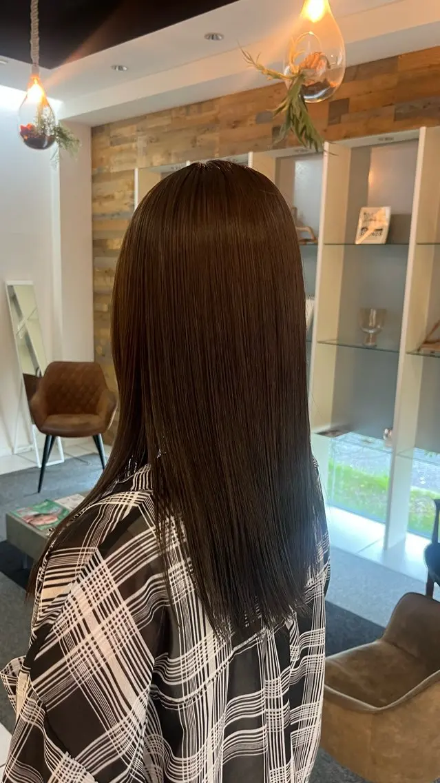 ロング カラー ブラウンカラー ヘアカラー 長久手/艶カラー/ ブリーチ/フウカのヘアスタイル