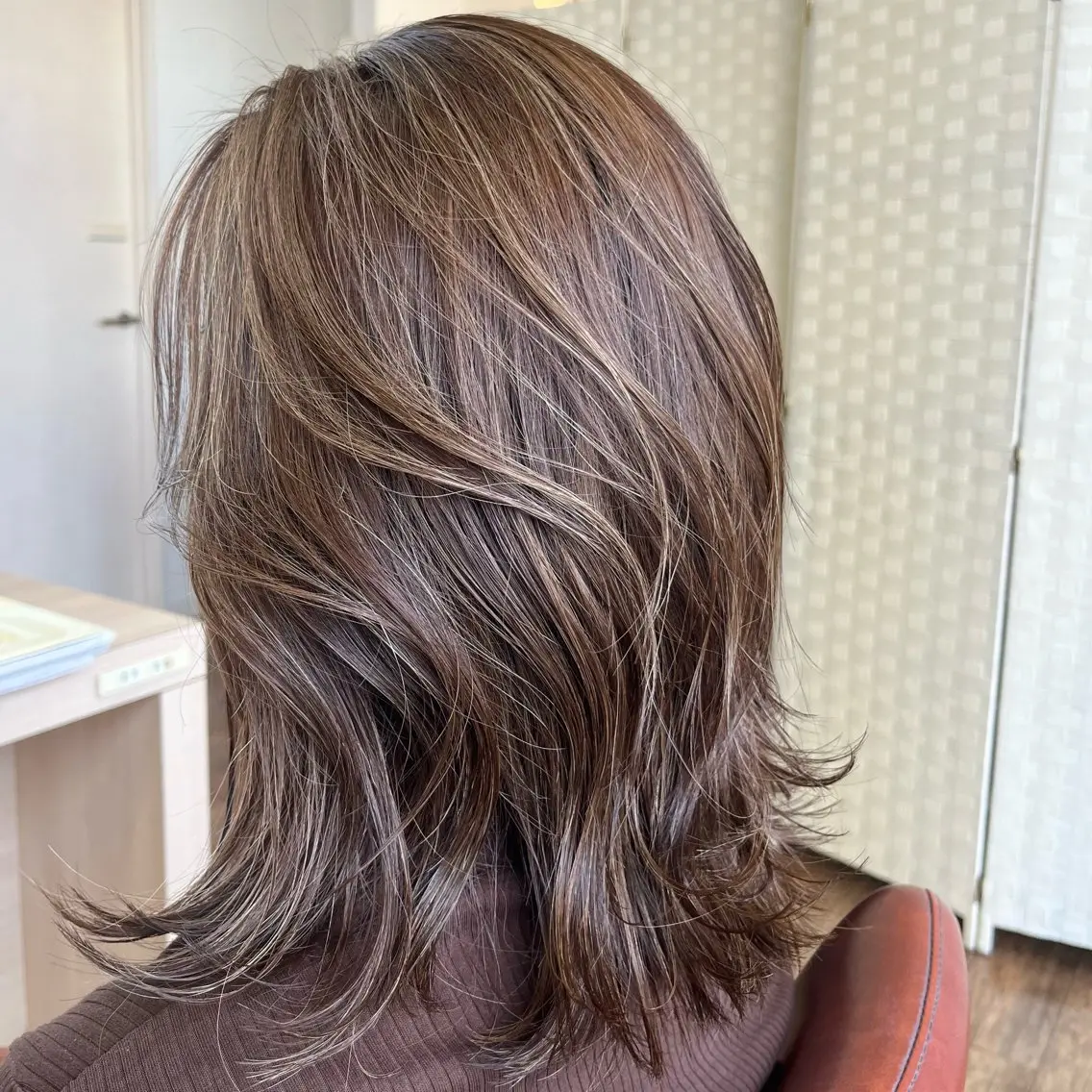 ミディアム カラー カット ヘアカラー アトリエファゴ Noaのヘアスタイル
