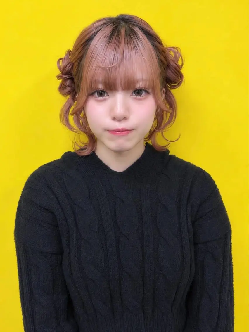 ミディアム ヘアアレンジ ヘアセット 新宿 / ヘアメ専門 / aira♡*。゚のヘアスタイル