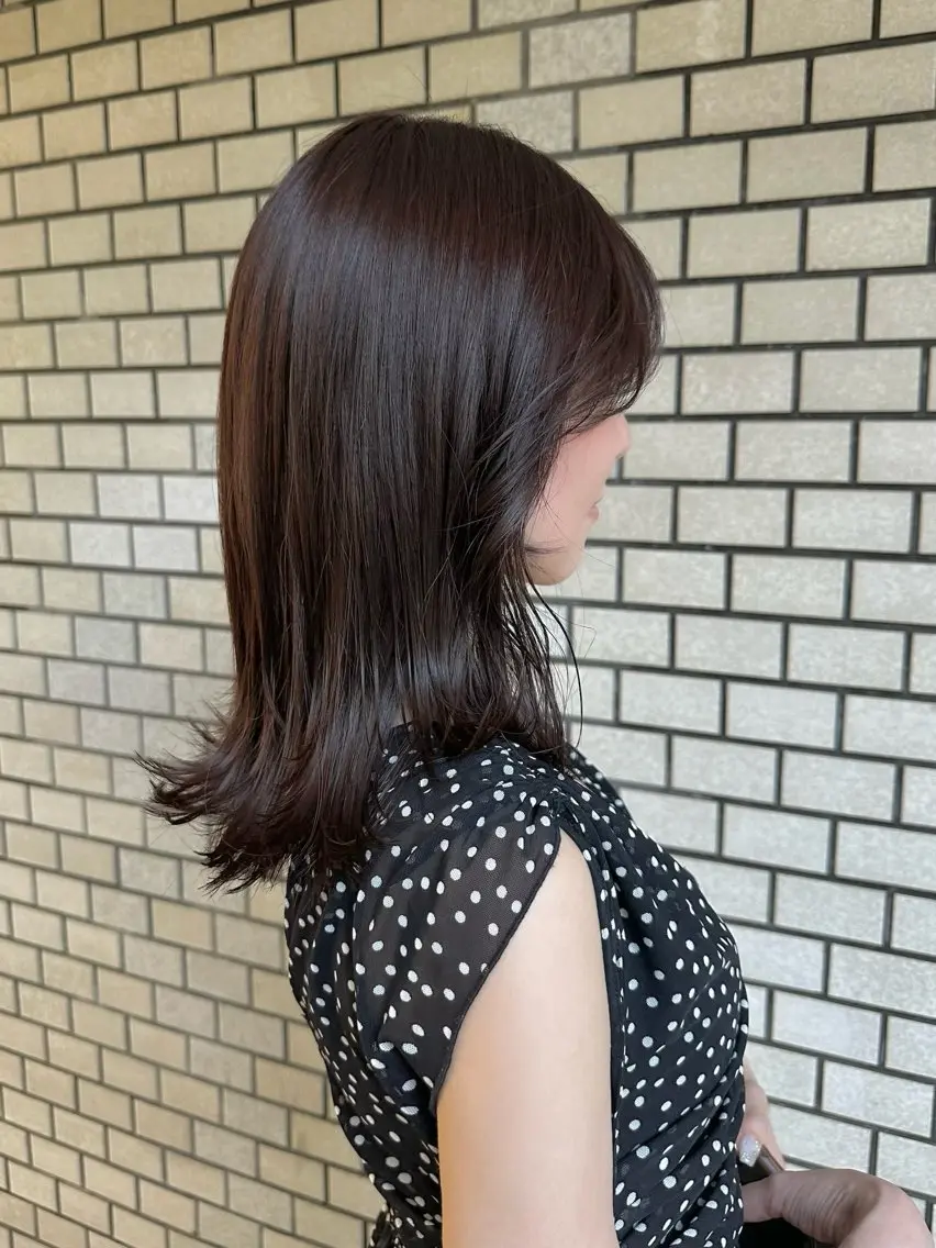 ミディアム ラベンダーブラウン NAGISA髪質改善 &透明感カラー🪞のヘアスタイル