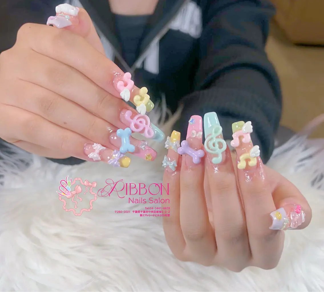 ネイル フットネイル フレンチネイル ジェルネイル 韓国ネイル マグネットネイル ハンドネイル Ribbonnail salonのネイルデザイン