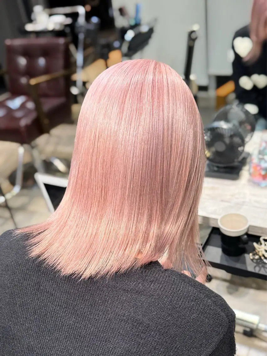 ミディアム カラー カット ヘアカラー 🌻名古屋🌻 🫧ハイトーン🫧のヘアスタイル