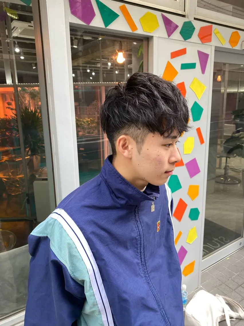 ショート メンズ マッシュ スペインカール カット Riganuts王子 Hayato✂︎のヘアスタイル