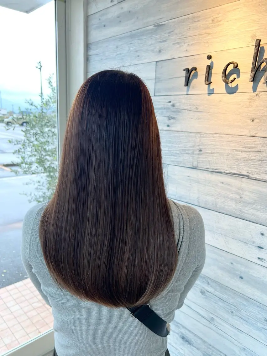 ロング カラー ヘアカラー 暖色カラー🩰/ 石川怜奈のヘアスタイル