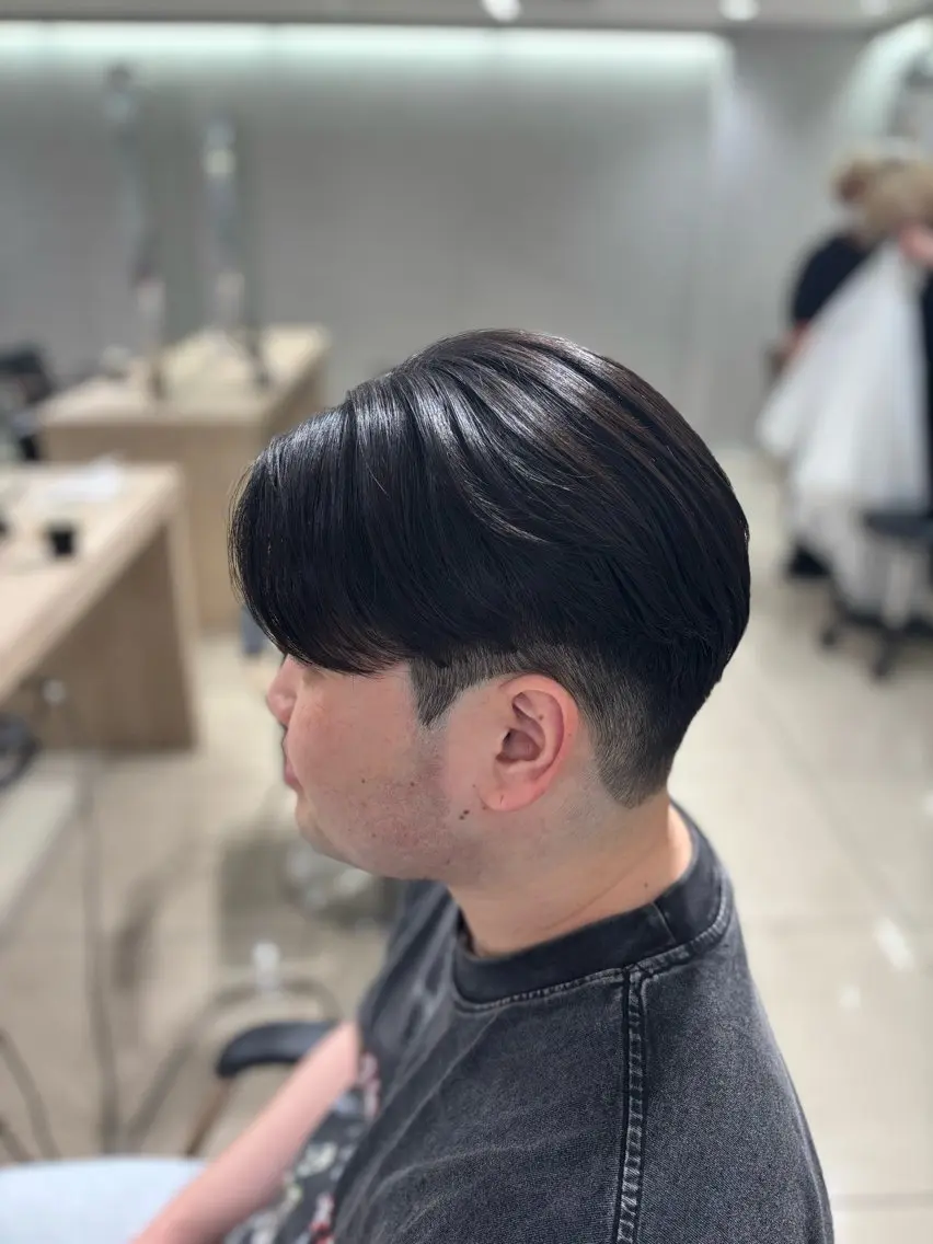 セミロング パーマ メンズ カット 縮毛矯正 トリートメント メンズ比率エリア No.1/林慶太のヘアスタイル