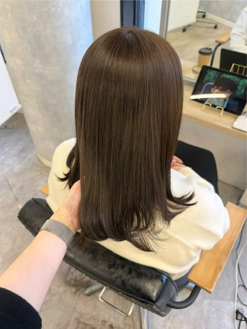 ロング カラー ヘアアレンジ ベージュカラー カット ヘアカラー トリートメント Himawari♡ 柔らかいカラーのヘアスタイル