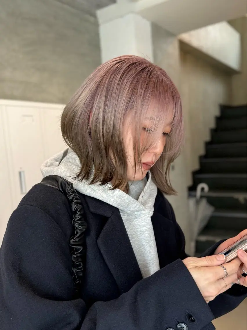 ミディアム カラー デザインカラー ウチダ ユウヤのヘアスタイル