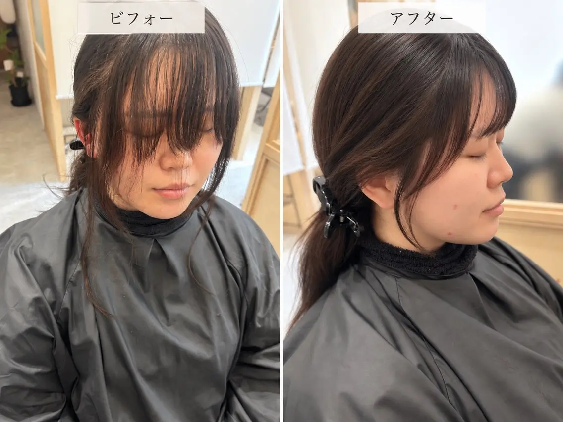 セミロング カラー ハイライトカラー ハイライト カット 久木原 ゆりのヘアスタイル