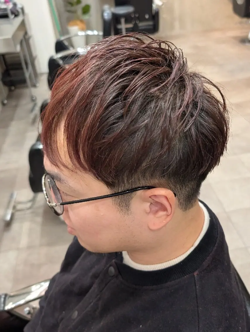 ミディアム メンズ カット QOL札幌YUTO （旧QOL円山）のヘアスタイル