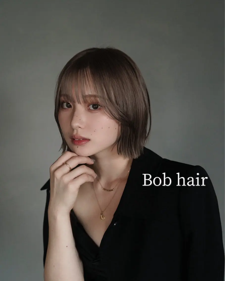 ショート 🔥コテ巻き風 ボブパーマ🔥のヘアスタイル