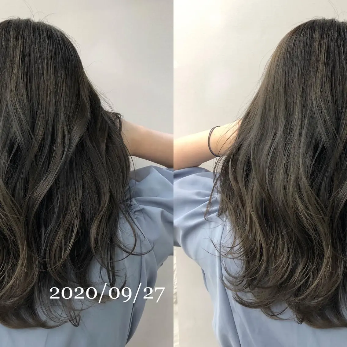 ミディアム ヘアカラー トリートメント 似合わせ×レイヤー× 髪質改善×t.yのヘアスタイル
