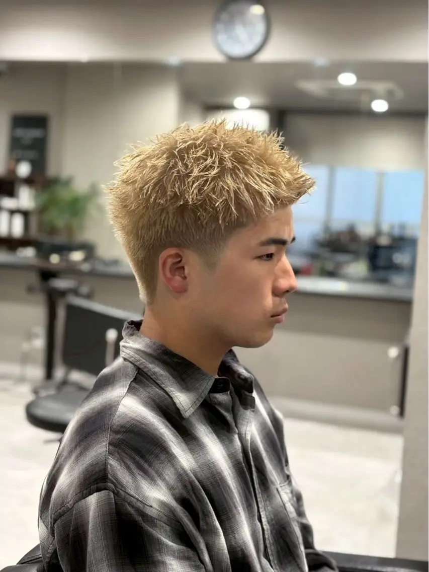 カラー メンズ ヘアカラー 桂原 春樹のヘアスタイル