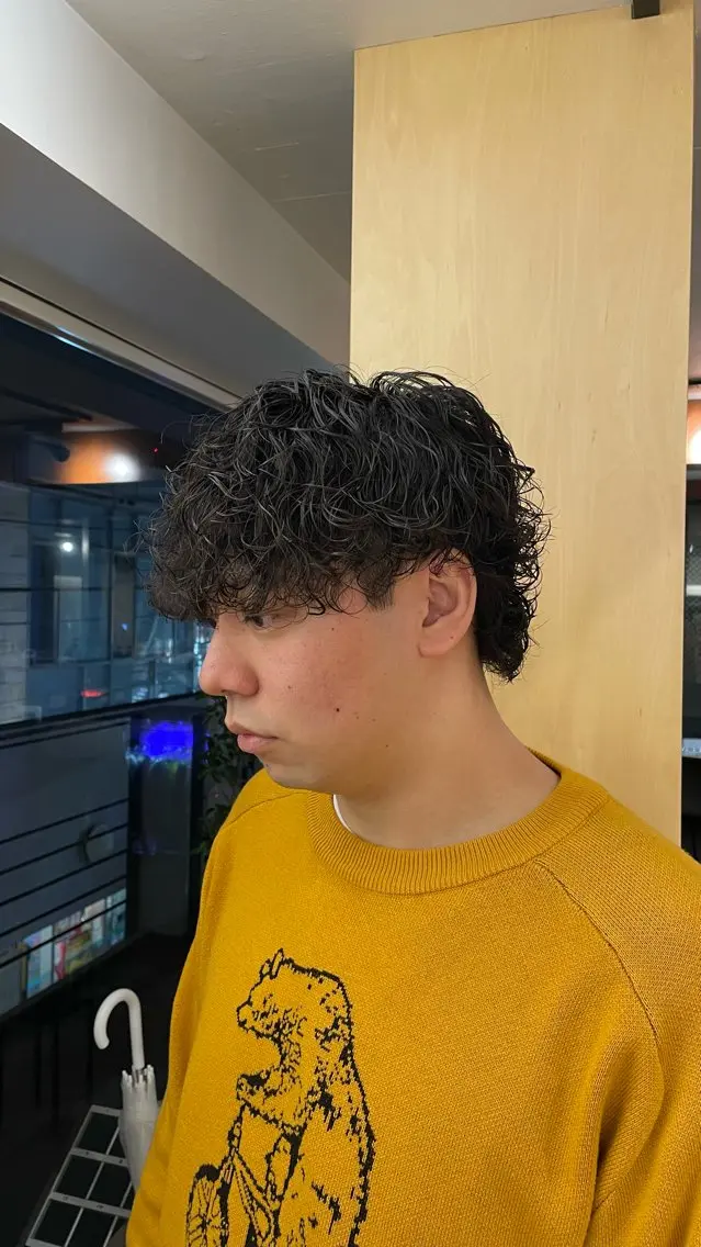 ショート パーマ メンズ カット fifth 阿部楓のヘアスタイル