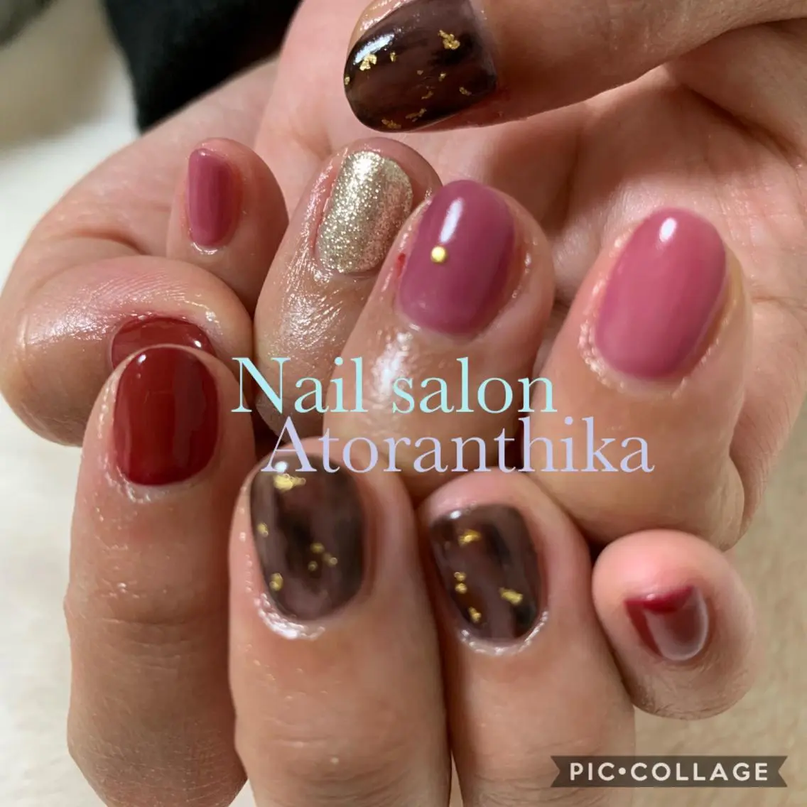 ネイル アニマル柄 ハンドネイル Nail salon ✩ アトランティカのネイルデザイン