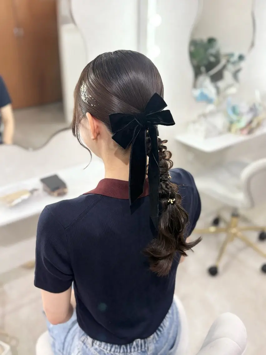 セミロング ヘアアレンジ ヘアセット ヘアセットサロン /上坪愛美のヘアスタイル