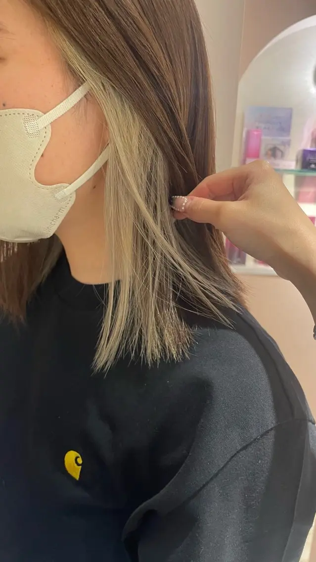ショート ヘアカラー トリートメント ヘッドスパ マホ/日吉/髪質改善 /レイヤー/ガーリーのヘアスタイル