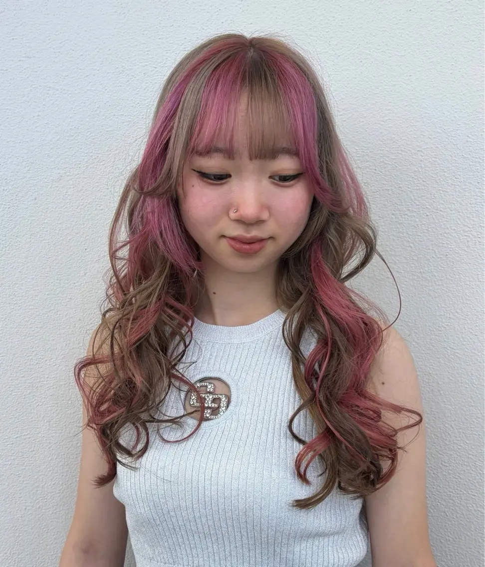 カラー ボブ&寒色🎐ᩚ 短髪 COCOROのヘアスタイル