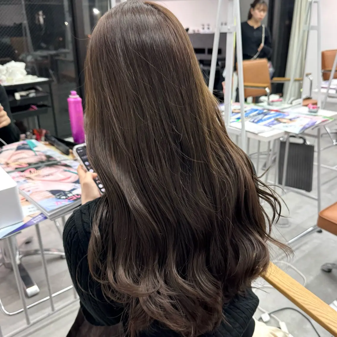 ロング カラー ヘアアレンジ ヘアカラー トリートメント ブリーチなしカラー /新百合ヶ丘/安形翔のヘアスタイル