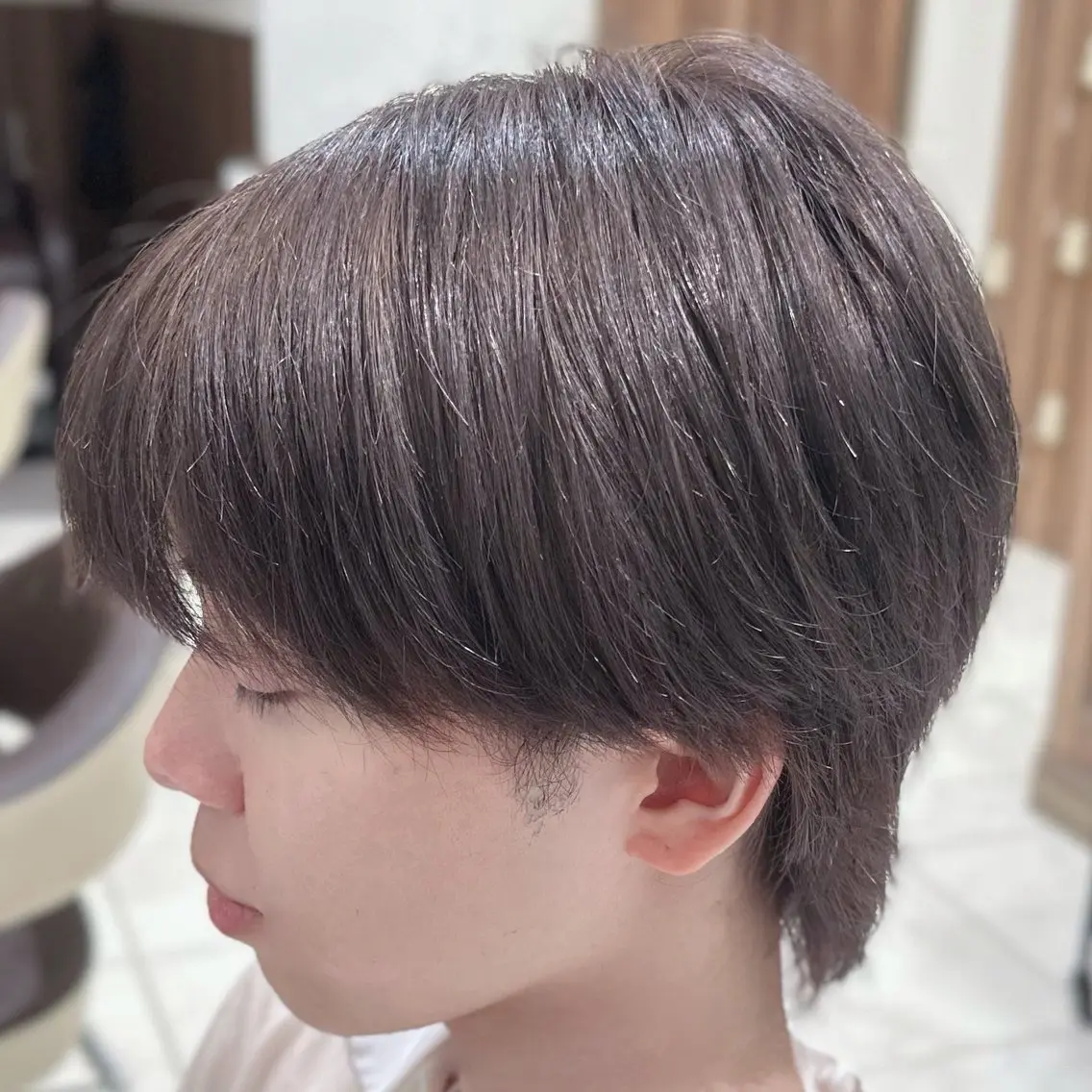 カラー メンズ ダブルカラー グレージュ カット ヘアカラー ✨本格的韓国スタイル 特化✨ﾊﾙｶ✨️のヘアスタイル