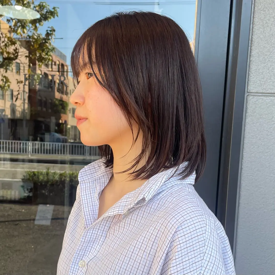 ミディアム カット ヘアカラー トリートメント ブリーチなし/透明感 カラー/miyouのヘアスタイル
