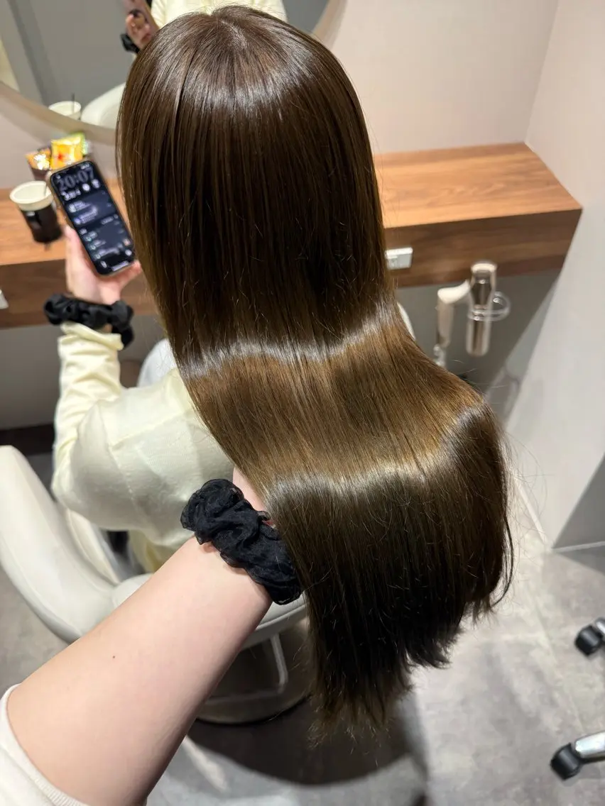 ロング カット ヘアカラー 濱﨑 紅葉のヘアスタイル