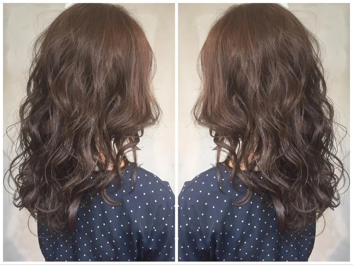 セミロング カット ヘアカラー トリートメント 銀座/美髪矯正カラー 髪質改善特化🍎のヘアスタイル