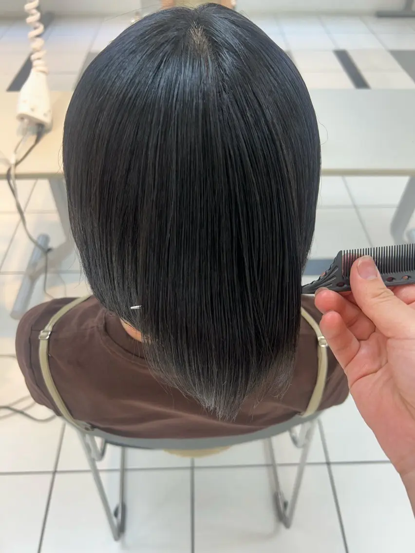 ショート 縮毛矯正 未羽 カラーのヘアスタイル