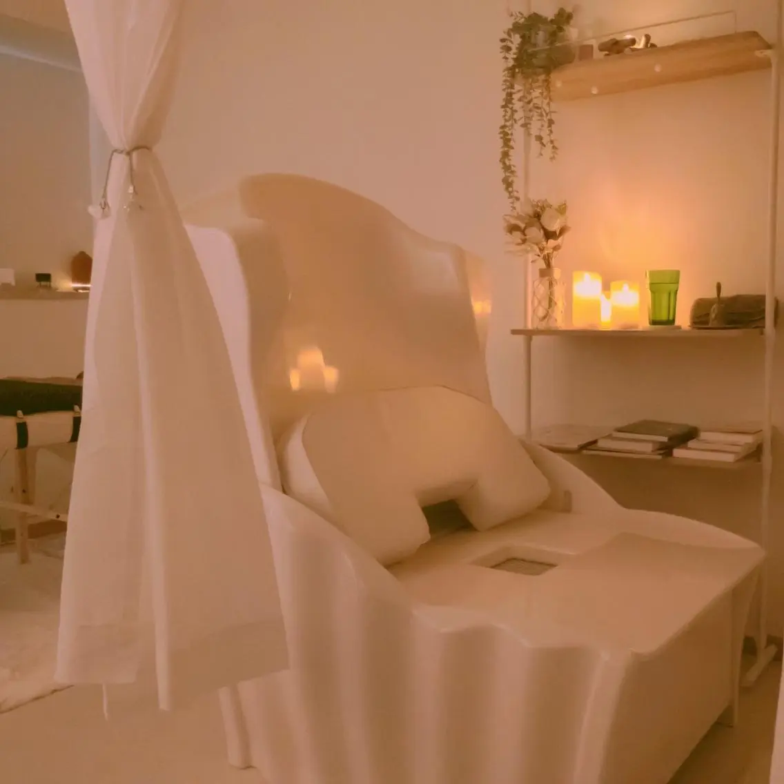 【女性特有のお悩みを解消🌹】◇全身カッサマッサージ+次世代よもぎ蒸し+水素足湯80分の写真