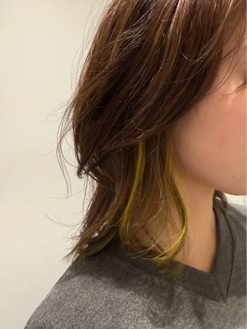 ミディアム ヘアカラー コバヤシ リナのヘアスタイル
