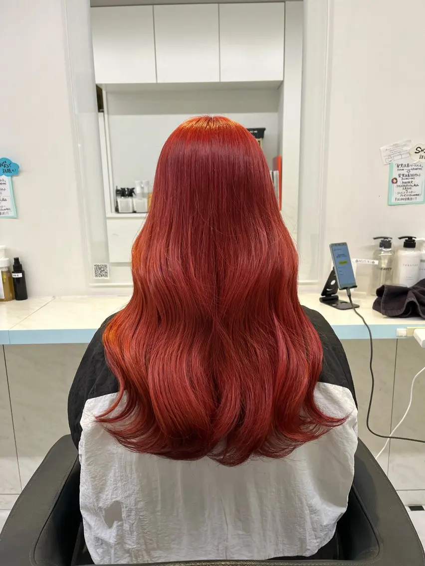 ロング カラー ヘアカラー トリートメント ブリーチカラー 🩵MIZUKIのヘアスタイル