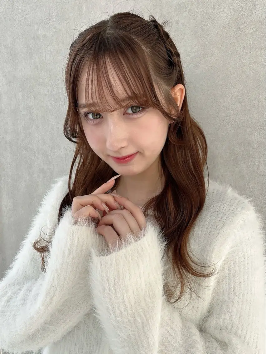 ロング カラー ヘアアレンジ ロング 🎀無料カットモデル 🪞5cm以上いちかのヘアスタイル