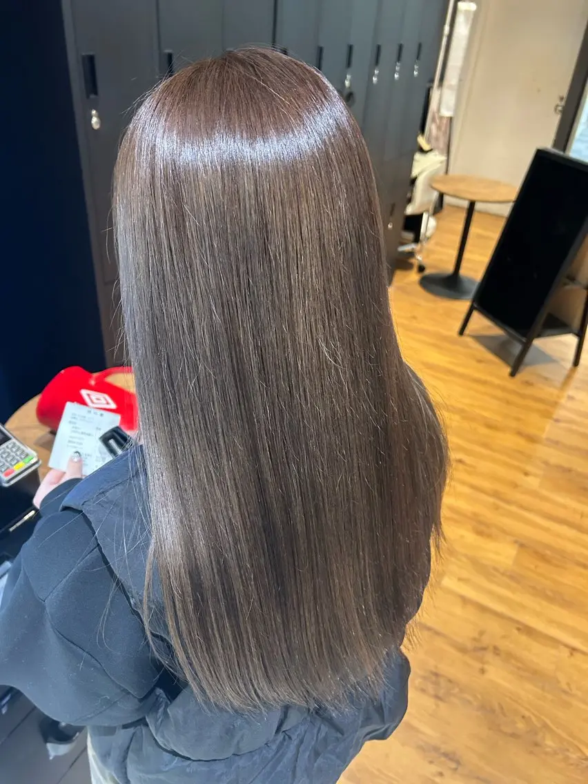 ロング カラー 髪質改善 トリートメント Conon 響のヘアスタイル