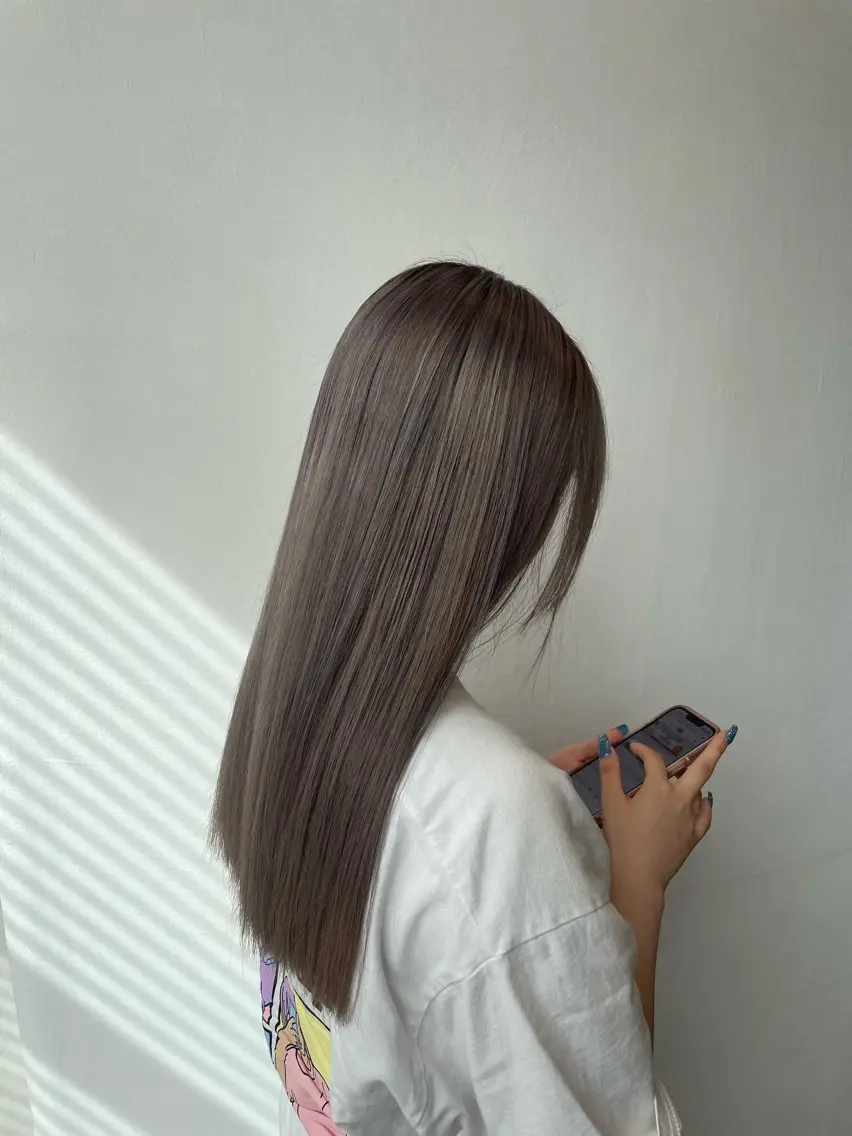 ロング カラー パーマ メンズ メンズブリーチ ブリーチ グレージュ 新宿/レイヤー/ 透明感カラーしょうごのヘアスタイル
