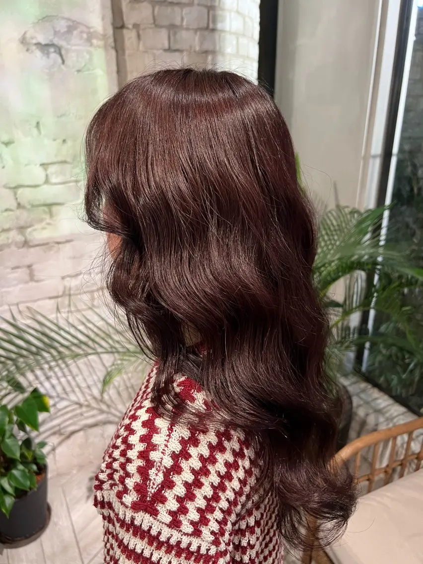 ロング コテ巻きパーマ✨/ 木下明哉のヘアスタイル
