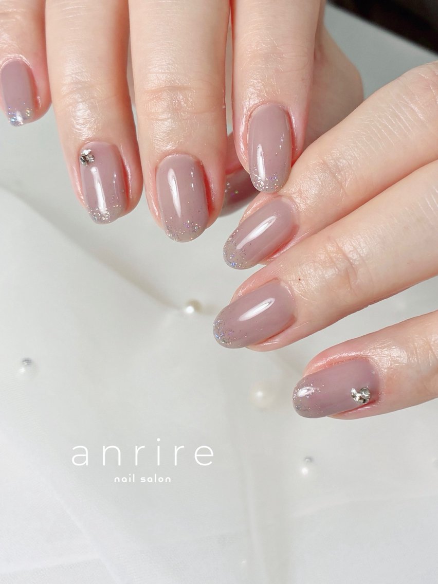 ネイル フラッシュネイル キラキラネイル ラメ(グリッター) オフィスネイル nailsalon anrireのネイルデザイン