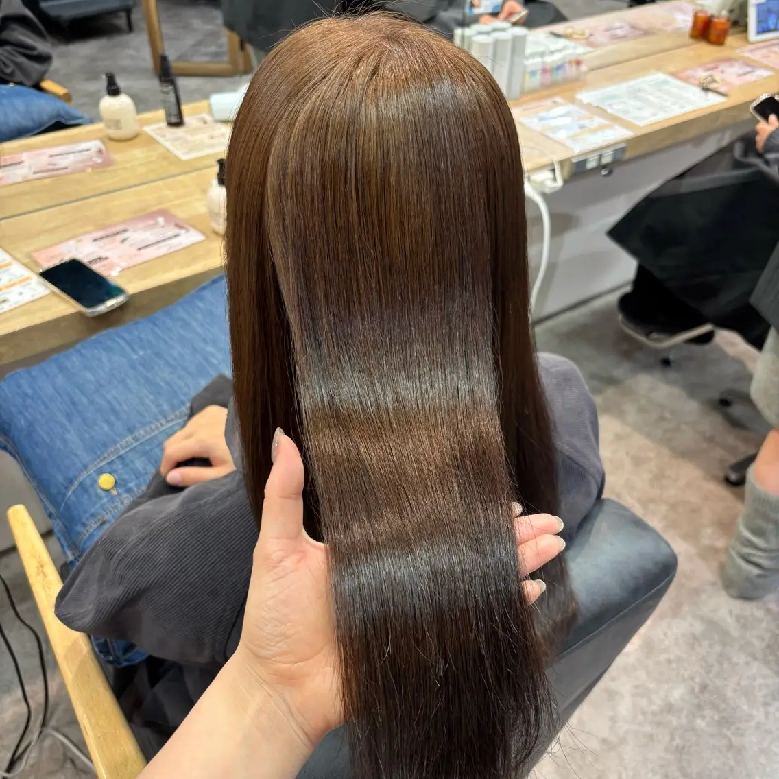 カラー カット ヘアカラー トリートメント 銀座：似合わせカラー オリーブ🫒アレンジのヘアスタイル