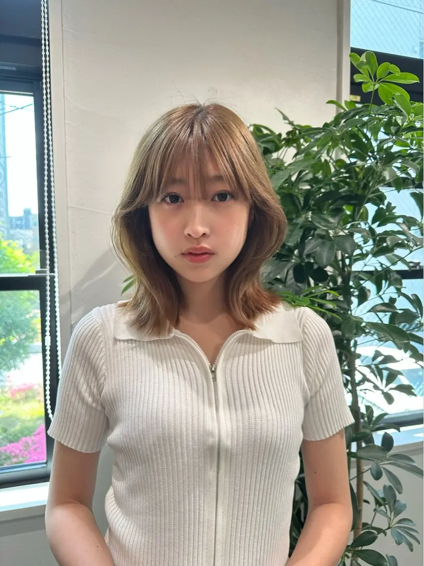 ショート 切りっぱなしボブ 前下がりボブ ボブ 顔周りカット 髪質改善 カット ヘアカラー 縮毛矯正 トリートメント 縮毛矯正 髪質改善 韓国風レイヤー 吉田のヘアスタイル