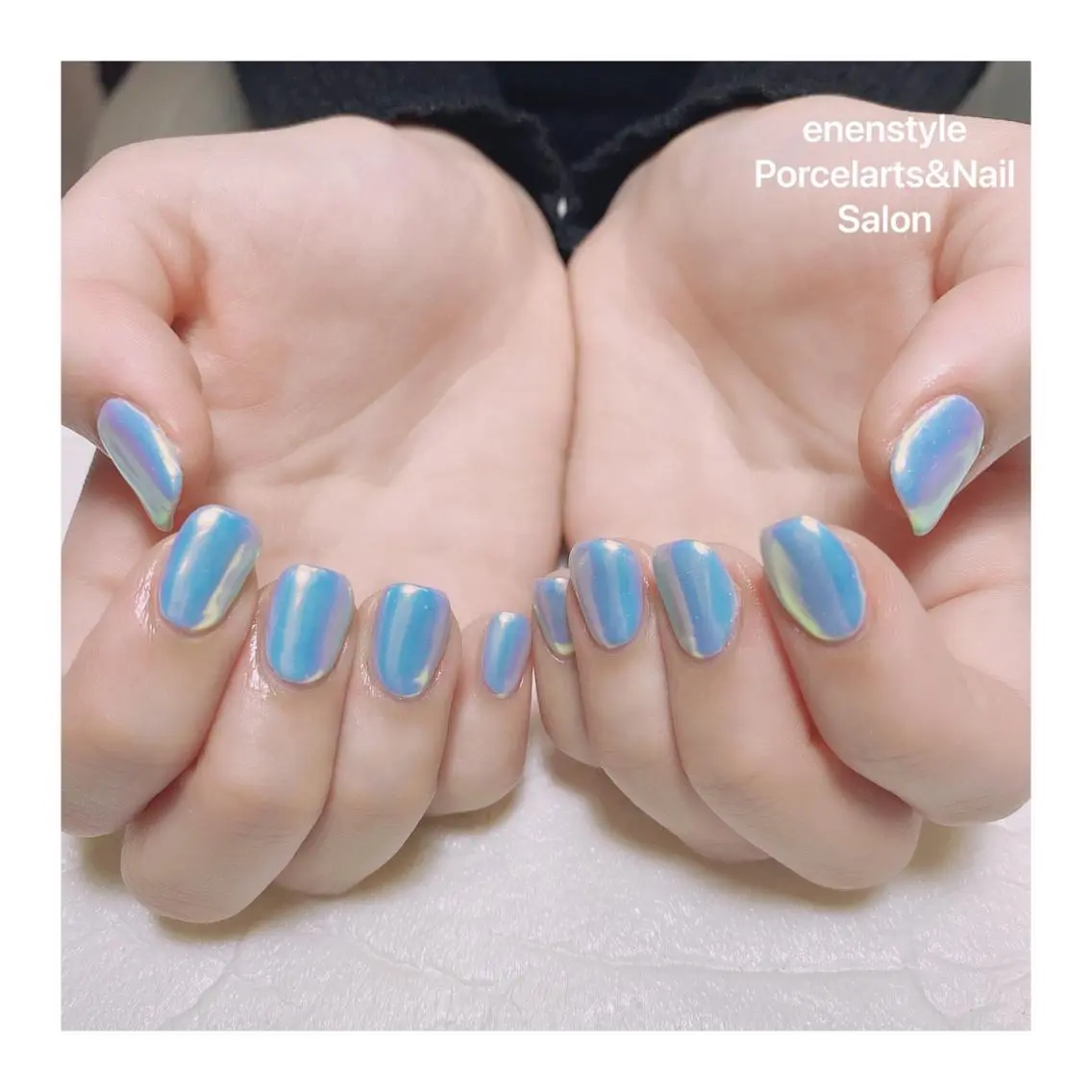 ミディアム ネイル ハンドネイル 🐾enen style 🐾のネイルデザイン