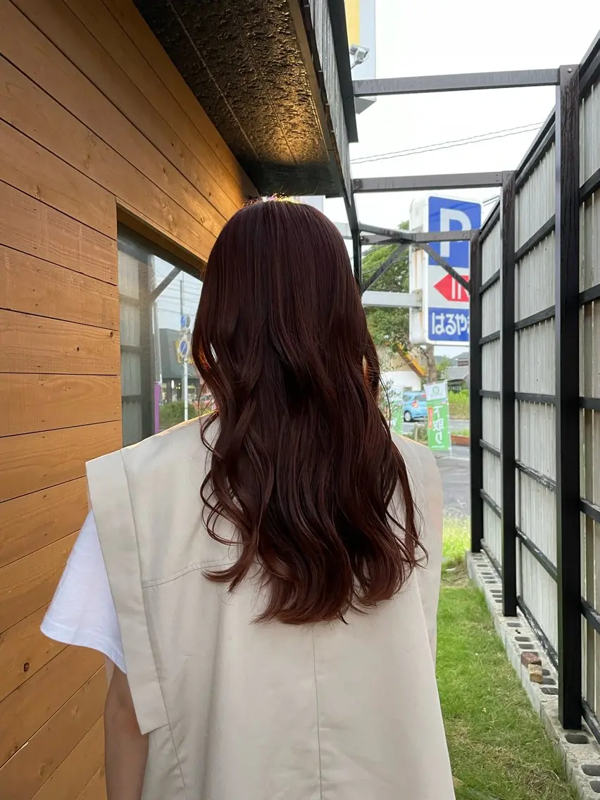カラー ブラウンカラー オレンジ オレンジブラウン ヘアカラー 山口美容室/ nico/shionのヘアスタイル