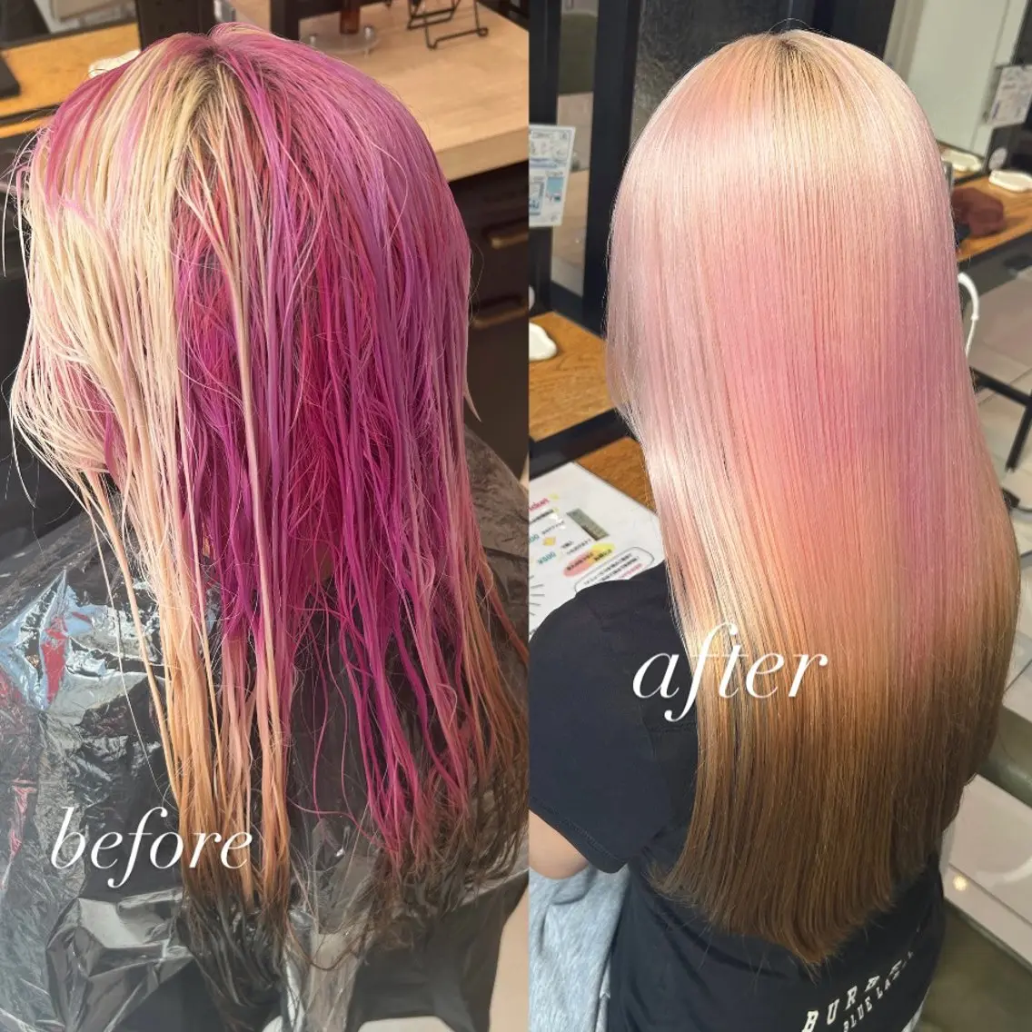 ロング カラー ブリーチ ハイトーンカラー ピンクカラー カット ヘアカラー トリートメント ダブルカラー 🩷Rio🩷のヘアスタイル
