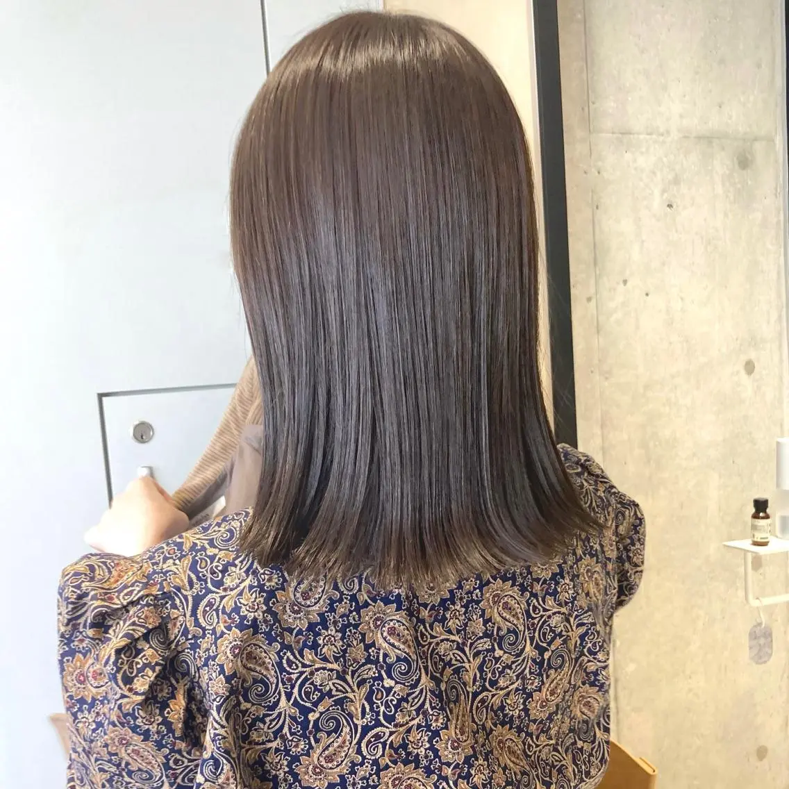 ミディアム カラー ベージュカラー 透明感カラー ダブルカラー 髪質改善 トリートメント MURANAKA RYOのヘアスタイル