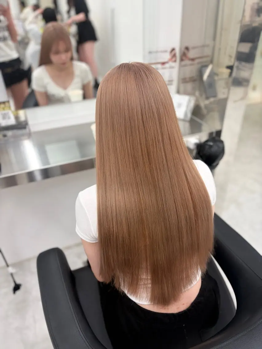 カラー カット ヘアカラー トリートメント ヘアセット 透明感うる艶カラー 🤍MANAMIのヘアスタイル